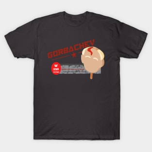 Crown Ice Cream Ad: Mikhail Gorbachev Cherry and Vanilla Ice Cream T-Shirt